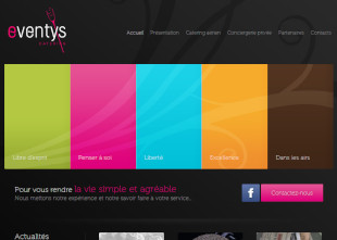 Site internet de Eventys